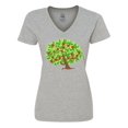 thumbnail image 1 of Inktastic Apples in Tree Women's V-Neck T-Shirt, 1 of 5