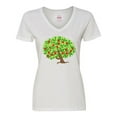 thumbnail image 1 of Inktastic Apples in Tree Women's V-Neck T-Shirt, 1 of 5