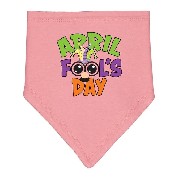 Inktastic April Fools Day with Funny Face Replacing O Baby Bandana Bib