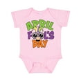 thumbnail image 1 of Inktastic April Fools Day with Funny Face Replacing O Boys or Girls Baby Bodysuit, 1 of 5