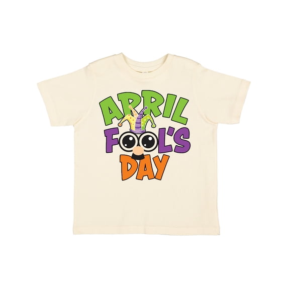 Inktastic April Fools Day with Funny Face Replacing O Boys or Girls Toddler T-Shirt