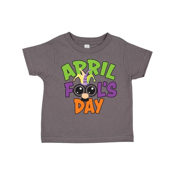 Inktastic April Fools Day with Funny Face Replacing O Boys or Girls Toddler T-Shirt