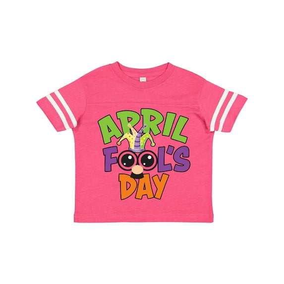 Inktastic April Fools Day with Funny Face Replacing O Boys or Girls Toddler T-Shirt