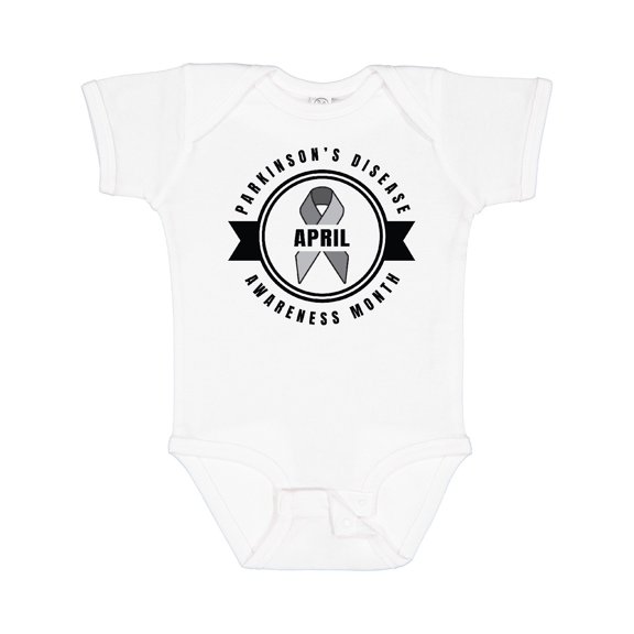 Inktastic April Parkinsons Disease Awareness Month Badge Boys or Girls Baby Bodysuit