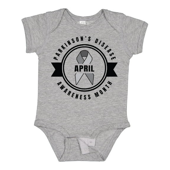Inktastic April Parkinsons Disease Awareness Month Badge Boys or Girls Baby Bodysuit