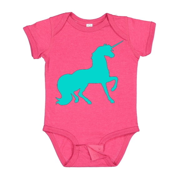 Inktastic Aqua Unicorn Boys or Girls Baby Bodysuit