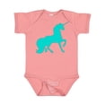 thumbnail image 1 of Inktastic Aqua Unicorn Boys or Girls Baby Bodysuit, 1 of 5