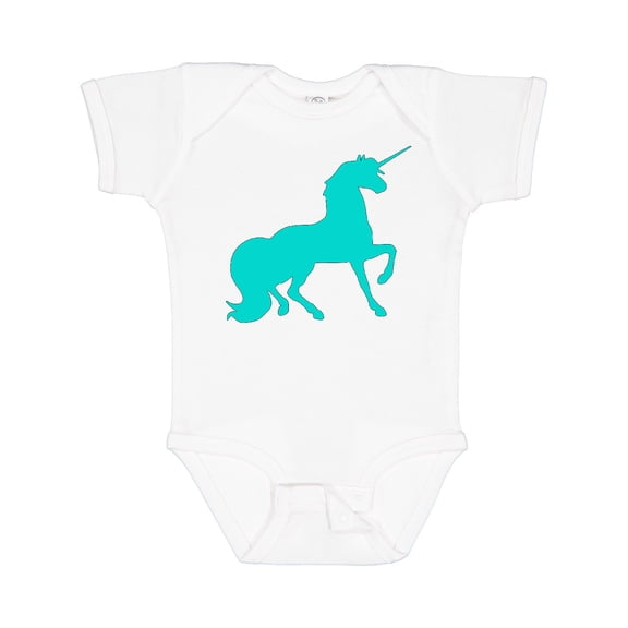 Inktastic Aqua Unicorn Boys or Girls Baby Bodysuit