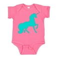 thumbnail image 1 of Inktastic Aqua Unicorn Boys or Girls Baby Bodysuit, 1 of 5