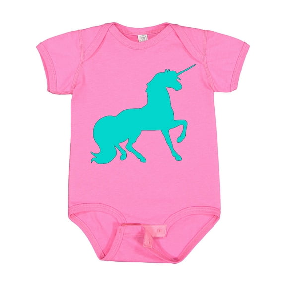 Inktastic Aqua Unicorn Boys or Girls Baby Bodysuit