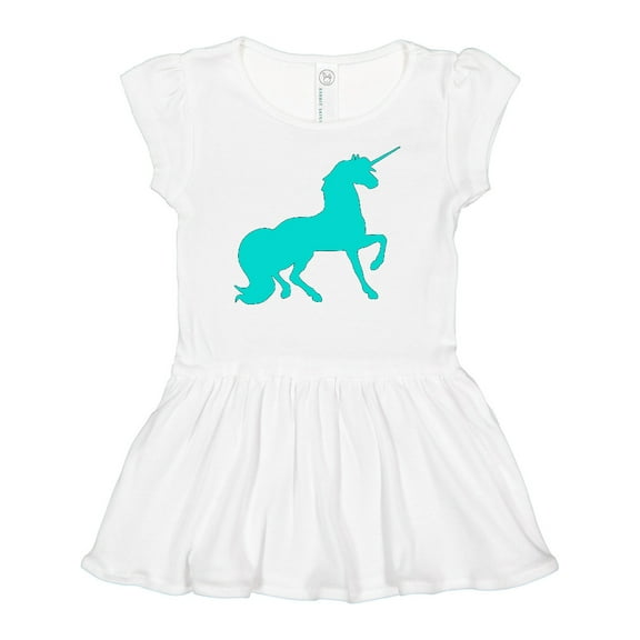 Inktastic Aqua Unicorn Girls Baby Dress