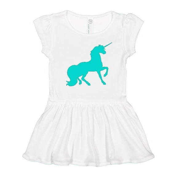 Inktastic Aqua Unicorn Girls Toddler Dress
