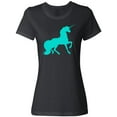 thumbnail image 1 of Inktastic Aqua Unicorn Women's T-Shirt, 1 of 5