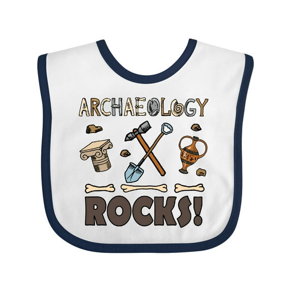 Inktastic Archaeology Rocks Archaeologist Boys or Girls Baby Bib
