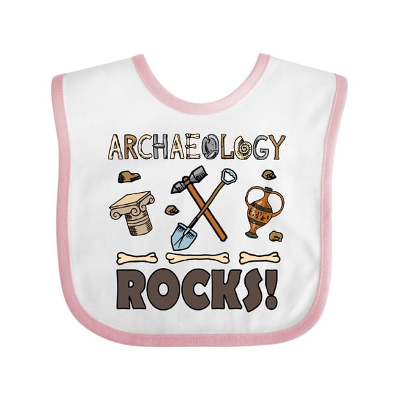 Inktastic Archaeology Rocks Archaeologist Boys or Girls Baby Bib
