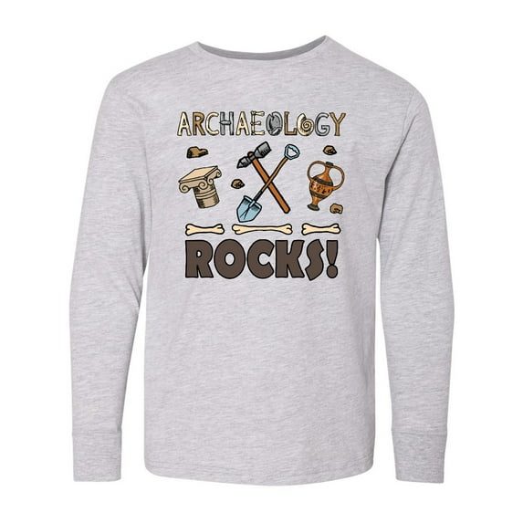 Inktastic Archaeology Rocks Archaeologist Long Sleeve Youth T-Shirt
