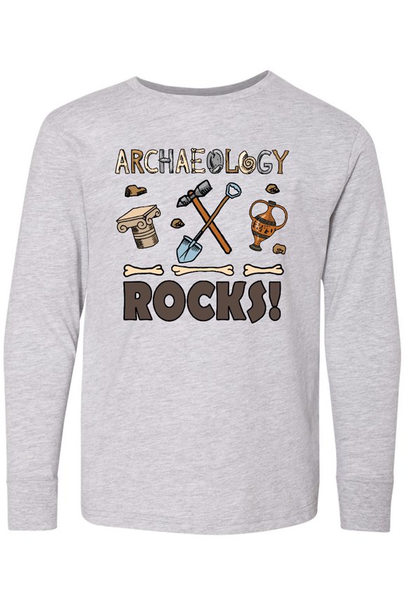 Archaeology Rocks Archaeologist Long Sleeve Youth T-Shirt