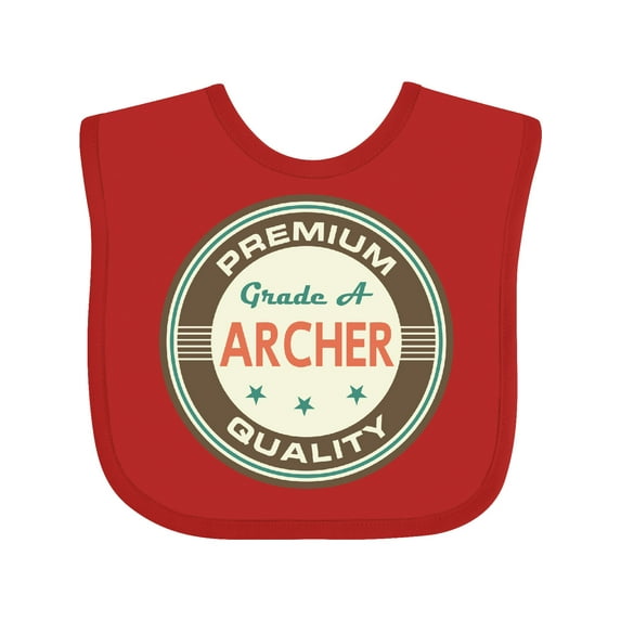 Inktastic Archer Premium Vintage Boys or Girls Baby Bib