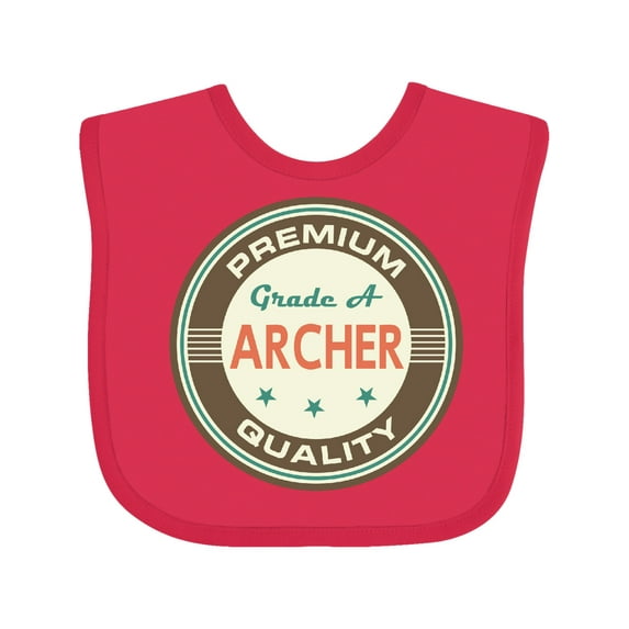 Inktastic Archer Premium Vintage Boys or Girls Baby Bib