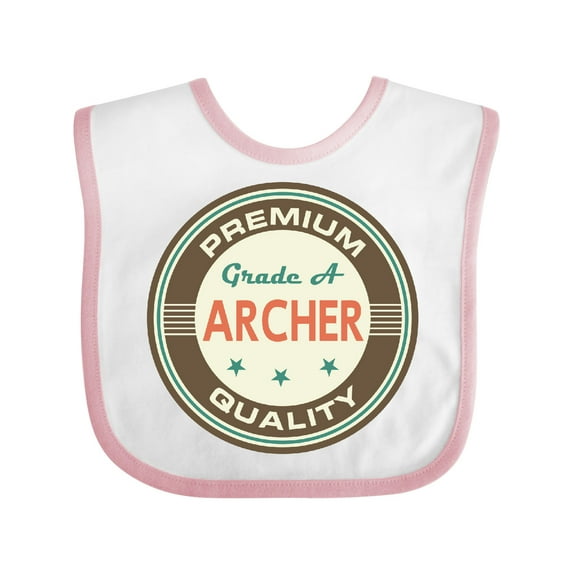 Inktastic Archer Premium Vintage Boys or Girls Baby Bib