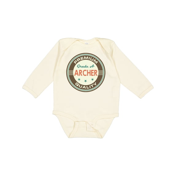 Inktastic Archer Premium Vintage Boys or Girls Long Sleeve Baby Bodysuit