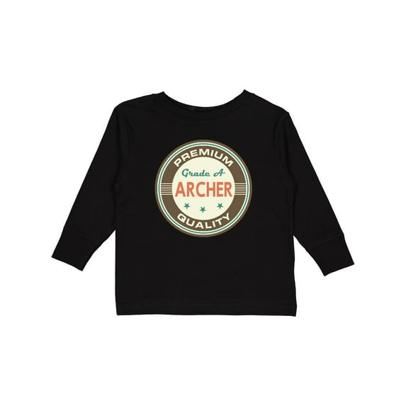 Inktastic Archer Premium Vintage Boys or Girls Long Sleeve Toddler T-Shirt