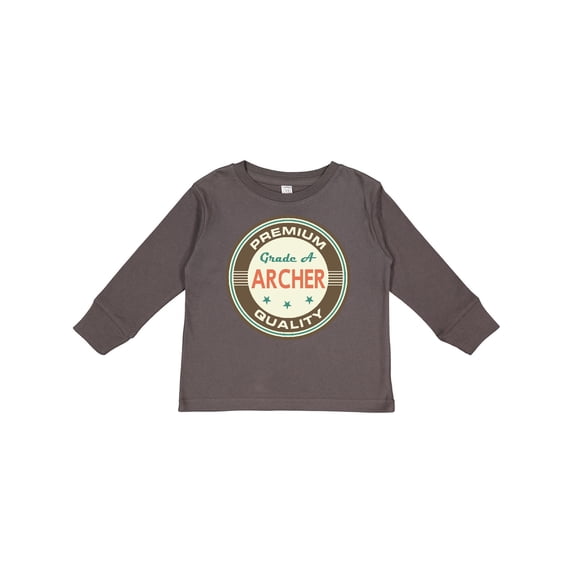 Inktastic Archer Premium Vintage Boys or Girls Long Sleeve Toddler T-Shirt