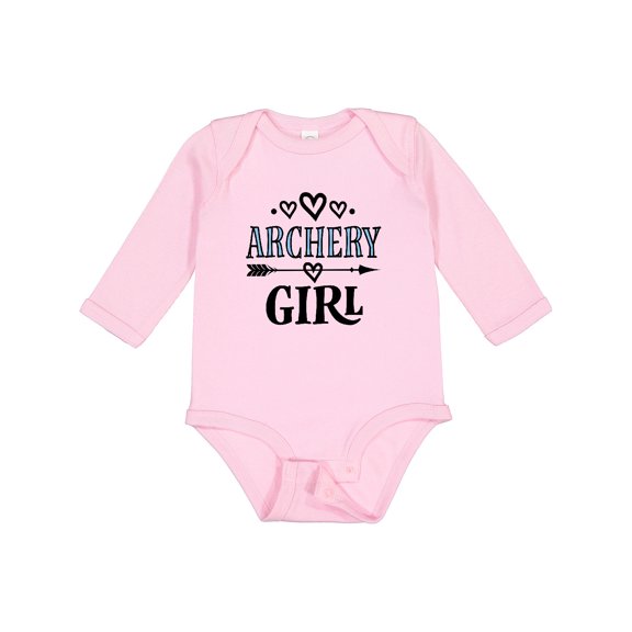Inktastic Archery Girl Bow Hunting Girls Long Sleeve Baby Bodysuit