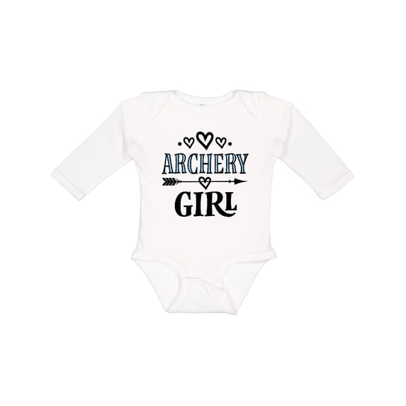 Inktastic Archery Girl Bow Hunting Girls Long Sleeve Baby Bodysuit