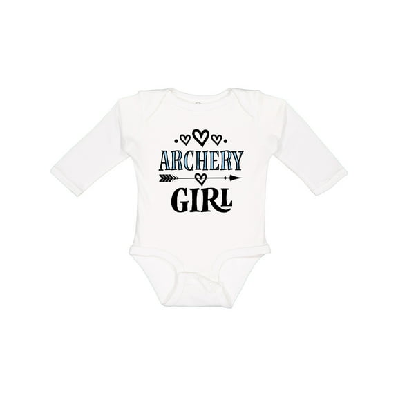 Inktastic Archery Girl Bow Hunting Girls Long Sleeve Baby Bodysuit