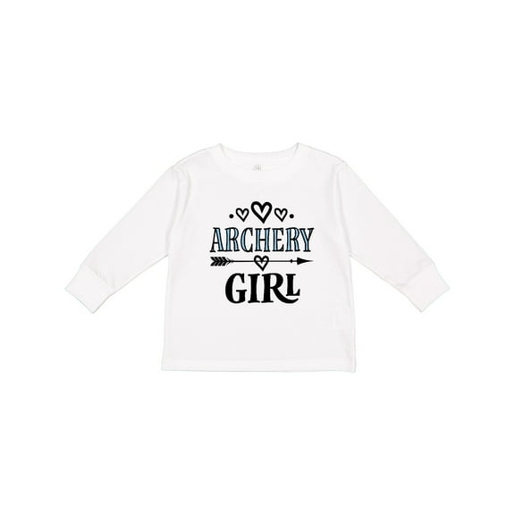 Inktastic Archery Girl Bow Hunting Girls Long Sleeve Toddler T-Shirt