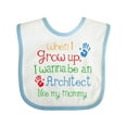 thumbnail image 1 of Inktastic Architect Like Mommy Boys or Girls Baby Bib, 1 of 4