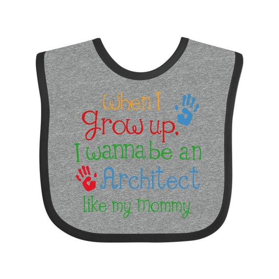 Inktastic Architect Like Mommy Boys or Girls Baby Bib