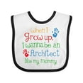 thumbnail image 1 of Inktastic Architect Like Mommy Boys or Girls Baby Bib, 1 of 4