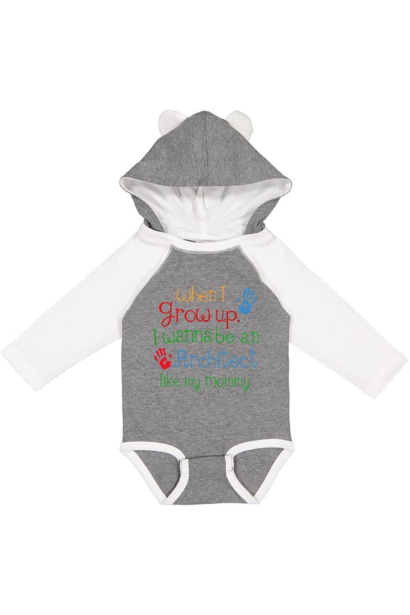 Architect Like Mommy Boys or Girls Long Sleeve Baby Bodysuit