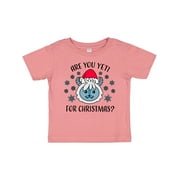Inktastic Are you Yeti For Christmas with Yeti and Snowflakes Adult Boys or Girls Baby T-Shirt