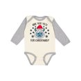 thumbnail image 1 of Inktastic Are You Yeti for Christmas with Yeti and Snowflakes Adult Boys or Girls Long Sleeve Baby Bodysuit, 1 of 5
