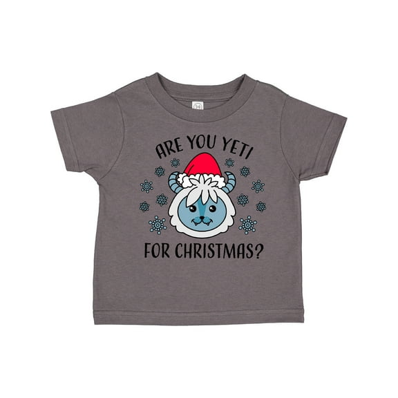 Inktastic Are you Yeti For Christmas with Yeti and Snowflakes Adult Boys or Girls Toddler T-Shirt