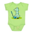 thumbnail image 1 of Inktastic Argyle Golf 1st Birthday Boys Baby Bodysuit, 1 of 5