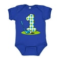thumbnail image 1 of Inktastic Argyle Golf 1st Birthday Boys Baby Bodysuit, 1 of 5