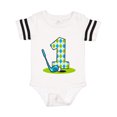thumbnail image 1 of Inktastic Argyle Golf 1st Birthday Gift Baby Boy Bodysuit, 1 of 4