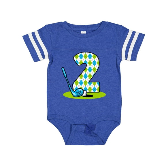 Inktastic Argyle Golf 2nd Birthday Boys Baby Bodysuit