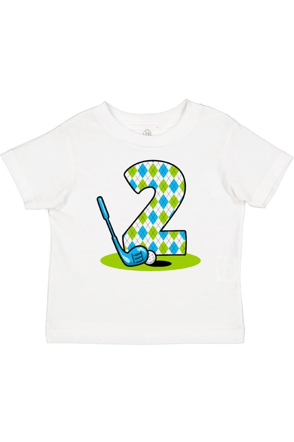 Argyle Golf 2nd Birthday Boys Baby T-Shirt