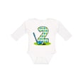 thumbnail image 1 of Inktastic Argyle Golf 2nd Birthday Boys Long Sleeve Baby Bodysuit, 1 of 5