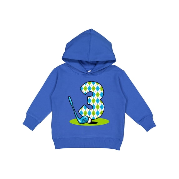 Inktastic Argyle Golf 3rd Birthday Toddler Hoodie