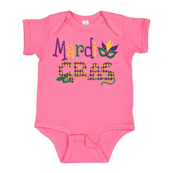 Inktastic Argyle Mardi Gras Boys or Girls Baby Bodysuit