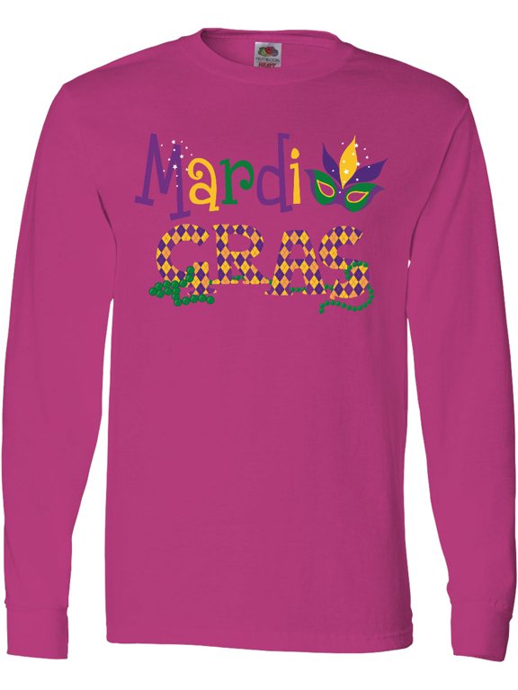 Argyle Mardi Gras Long Sleeve T-Shirt