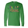 thumbnail image 1 of Inktastic Argyle Mardi Gras Long Sleeve T-Shirt, 1 of 5