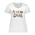 thumbnail image 1 of Inktastic Argyle Mardi Gras Women's Plus Size T-Shirt, 1 of 5