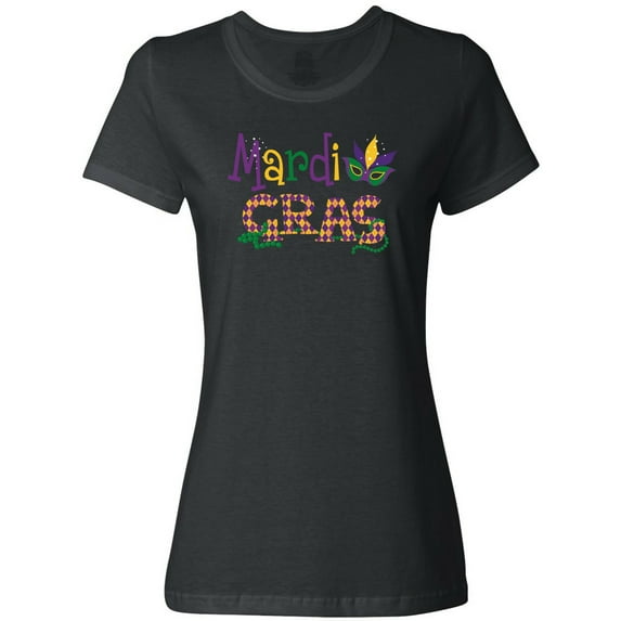 Inktastic Argyle Mardi Gras Women's T-Shirt